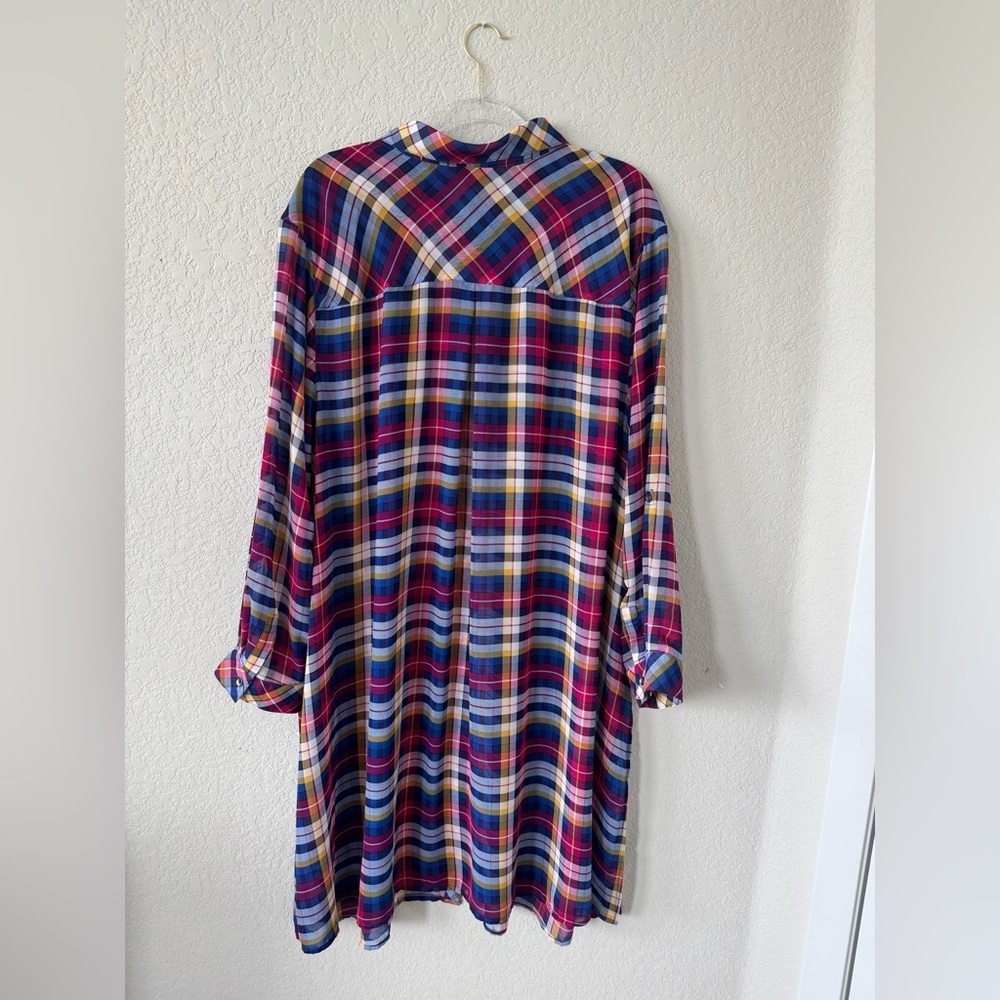 Catherine’s Plaid Colored Blouse - Size 3XL - Perfect Condition - Picture 5 of 10